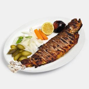 خوراک ماهی قزل آلا کبابی